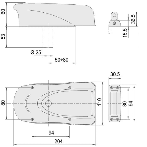Elektrozámek CISA 12V pro křídlové brány do 2000kg