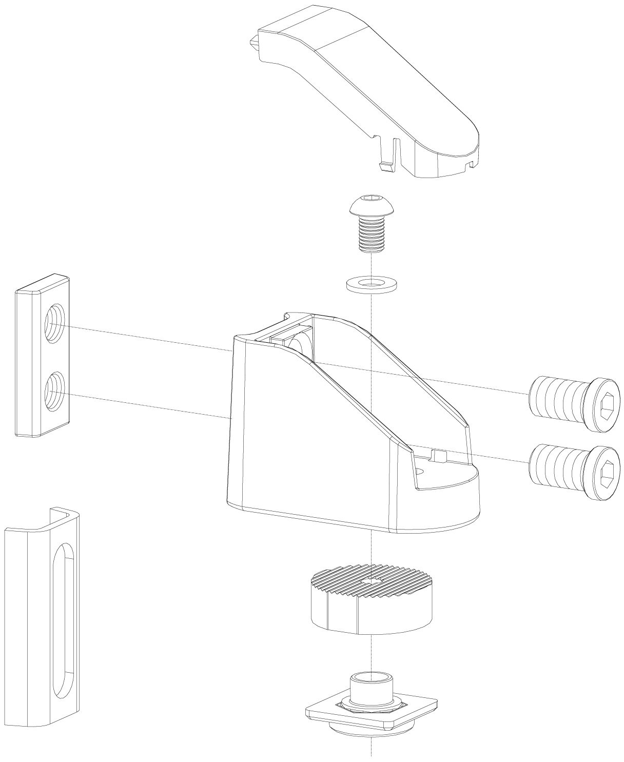 LOCINOX® BEARING HINGE bezúdržbový ložiskový osový pant, otevíratelný 90°, nastavitelný 2D, kryt z nerezové oceli