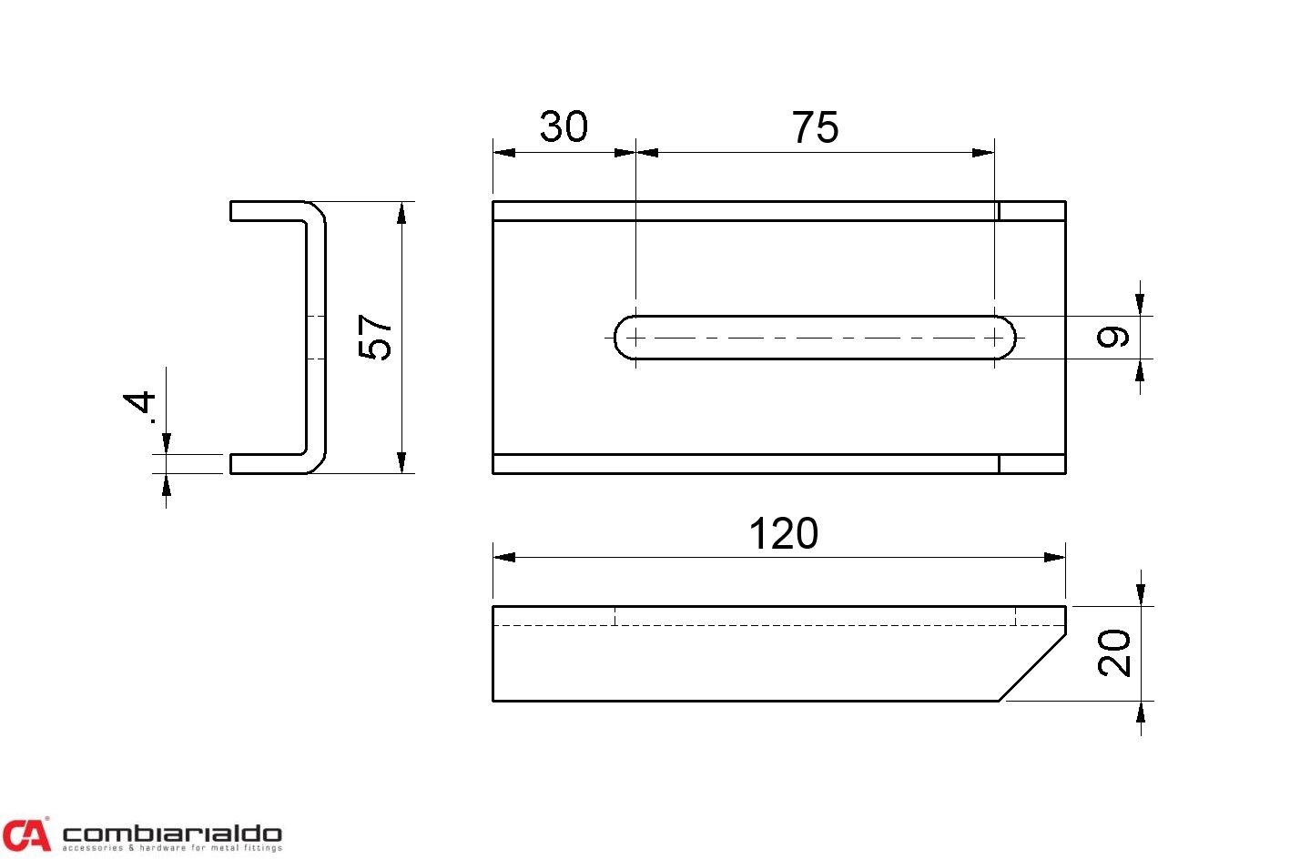 Fixační plotna 120 mm na navaření