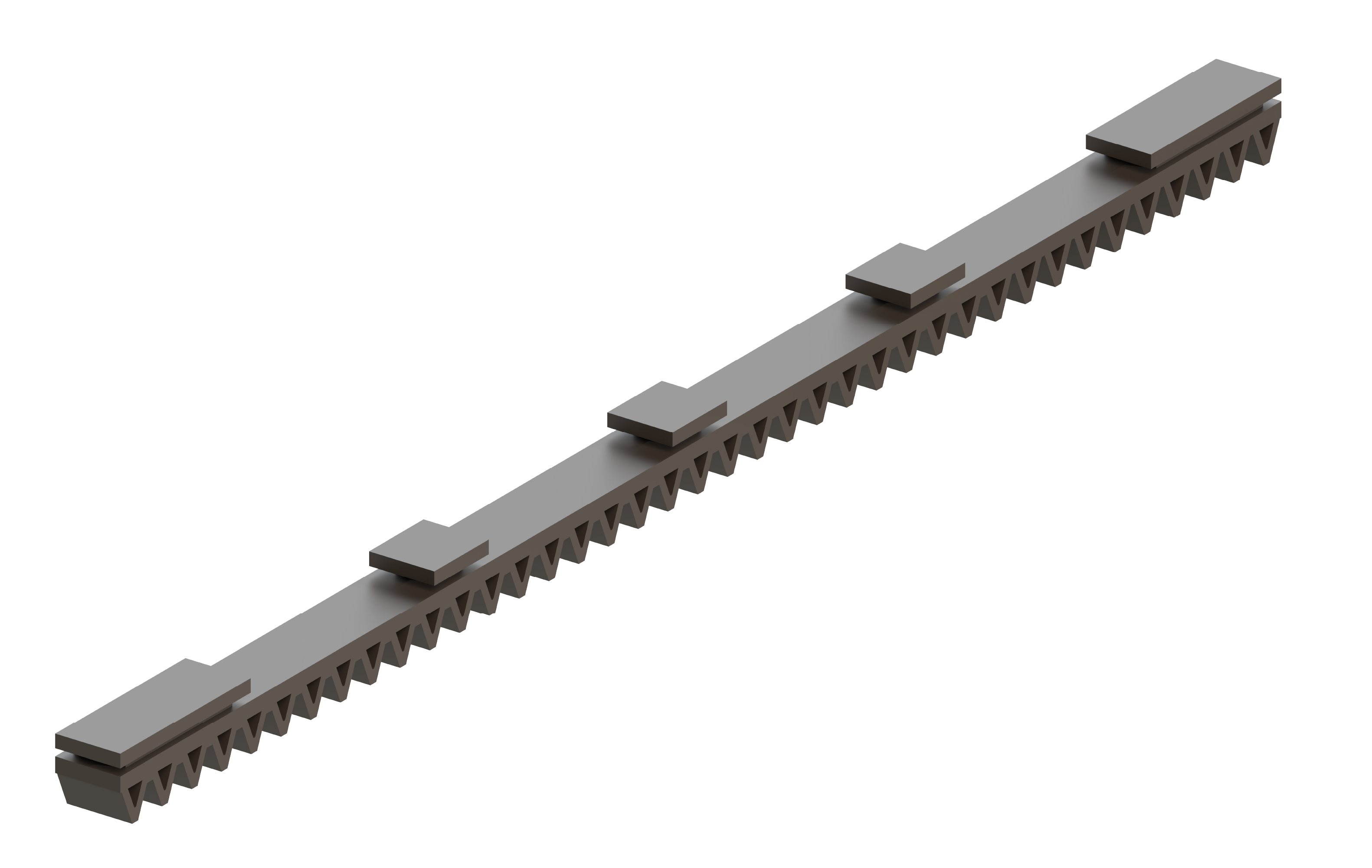 Hřeben nylonový vyztužený sklolaminátem, L-500mm, max. 300 kg