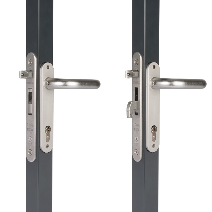 LOCINOX® FORTYLOCK zadlabávací zámek pro křídlové vrata, rozteč 92 mm, zádlab 37 mm, pro profil 40 mm a více