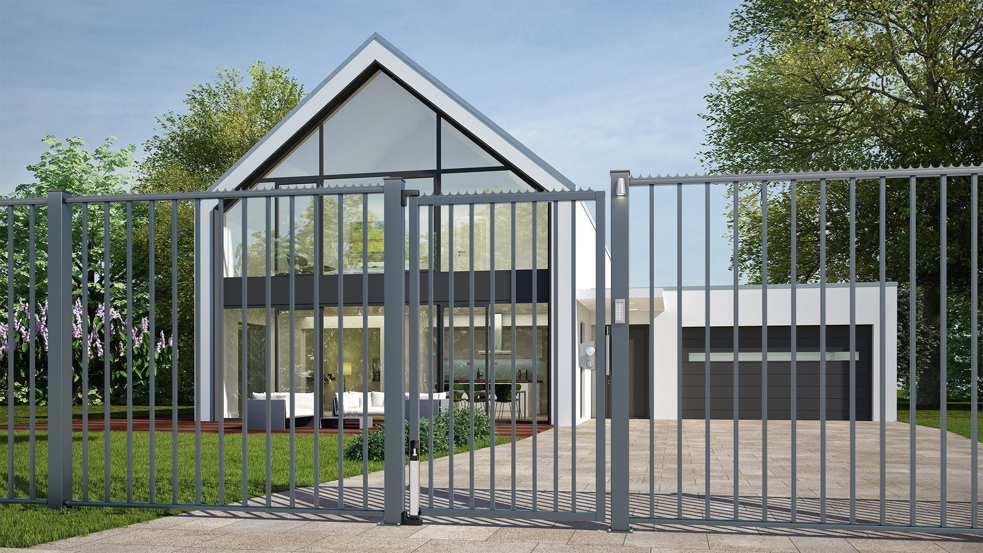 LOCINOX® INTERIO - zabudovaný hydraulický zavírač pro křídlové vrata do 150kg / 1,5m, otevíratelný do 125°