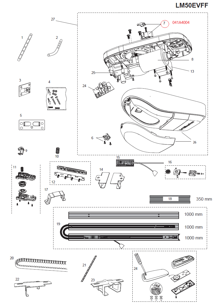 041A4005 motor 24 V DC