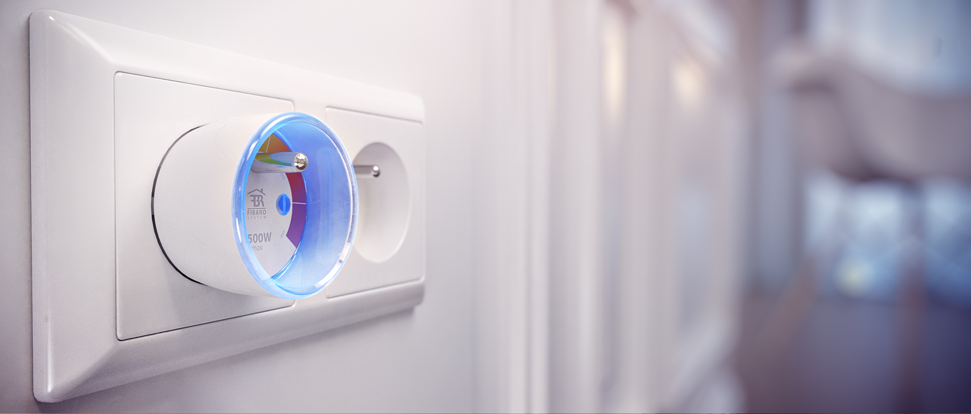 FGWPE-102 ZW5 inteligentní zásuvka s měřaním (2.5kW) LED