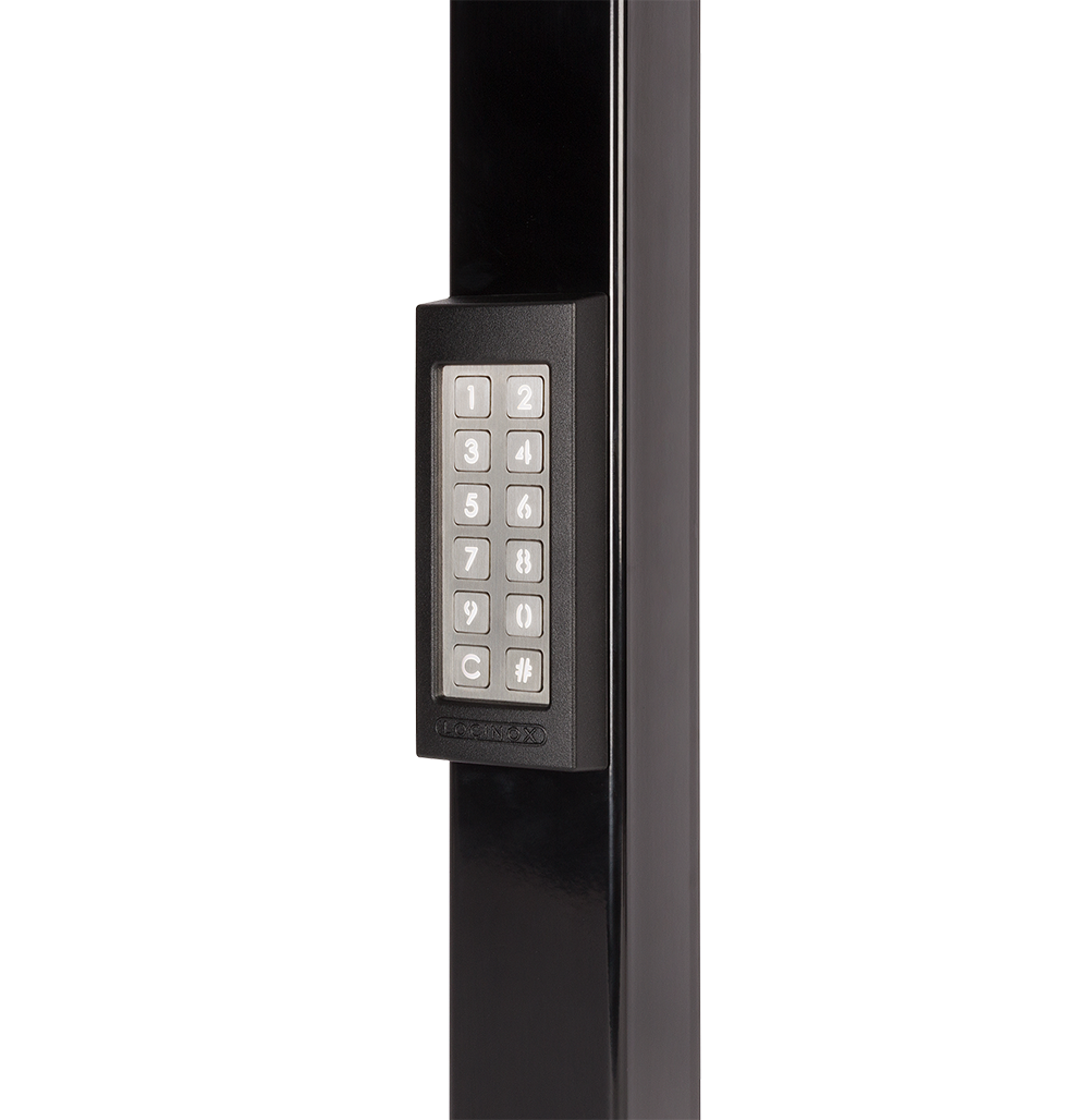 Klávesnice s LED podsvícením pro 100 kódů, RAL 9005