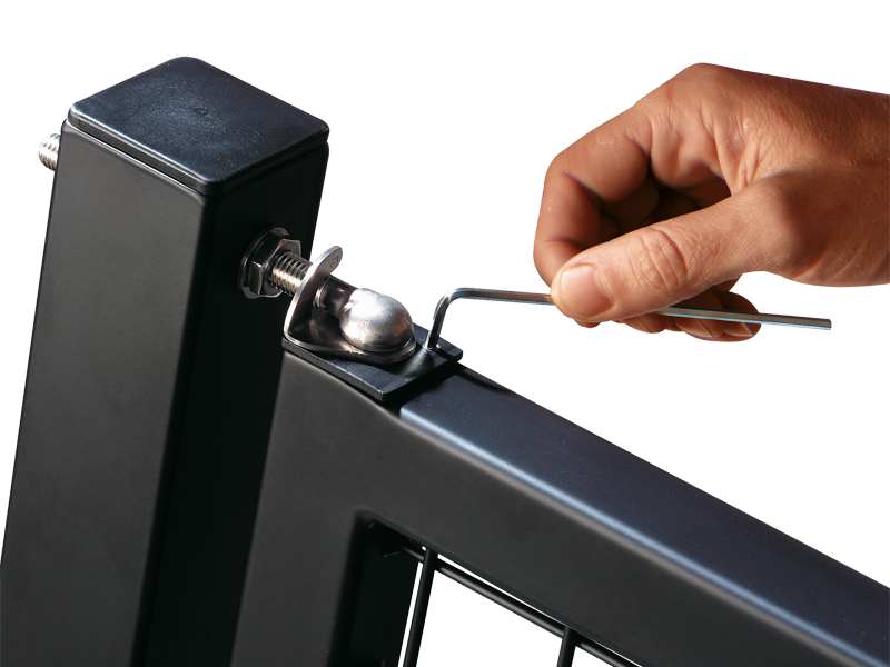 LOCINOX® SWING40 samozavirací pružinový pant M12, otevíratelný 90° , nastavitelný 1D, nerezová ocel