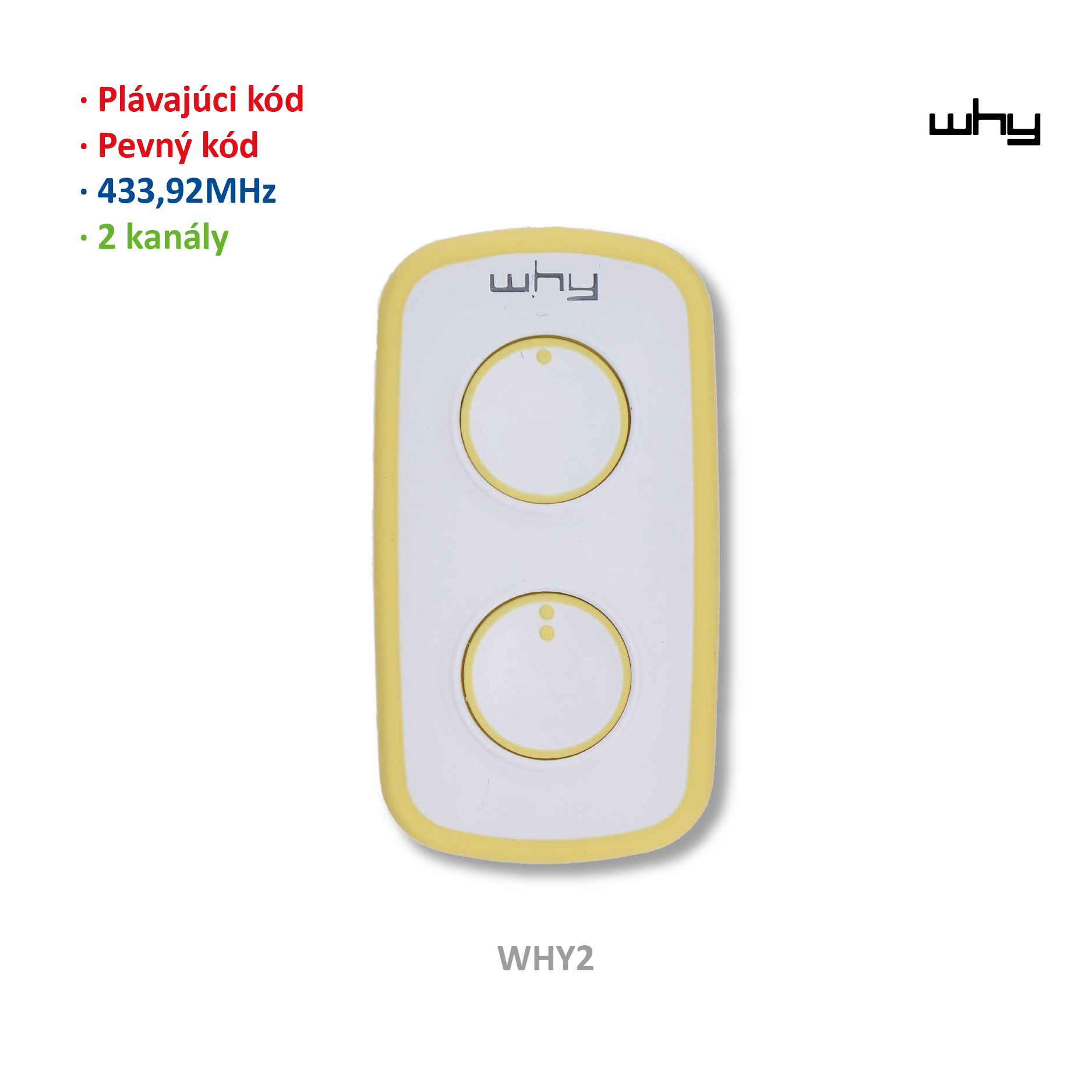 Vysílač LITE MINI NOA 4kanál, 433MHz, pevný/plovoucí kód