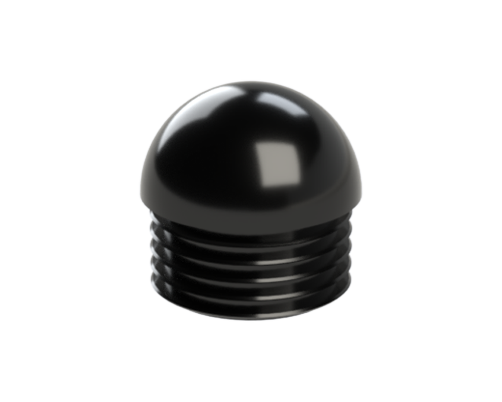 Vnitřní krytka polokulatá ø 48,3 mm, plastová, černá