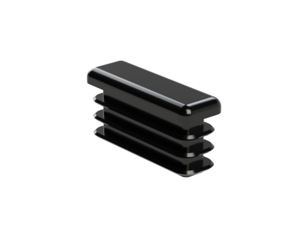 Krytka plastová 10 x 30 mm, černá