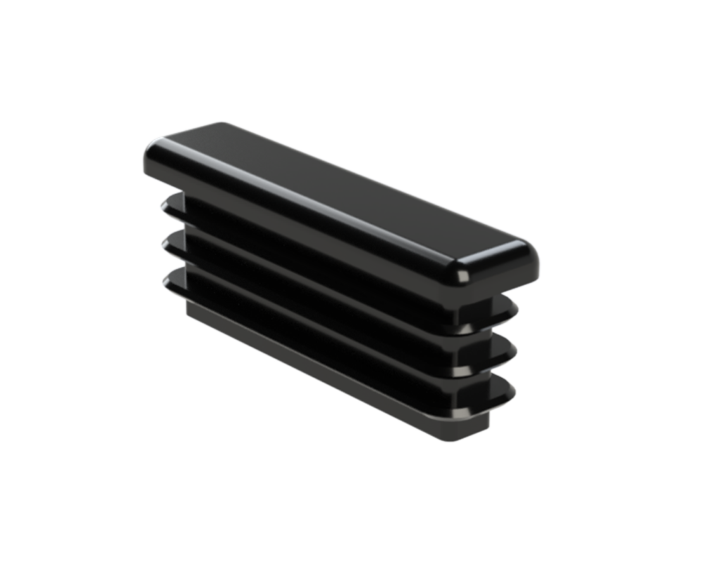 Krytka plastová 10 x 40 mm, černá