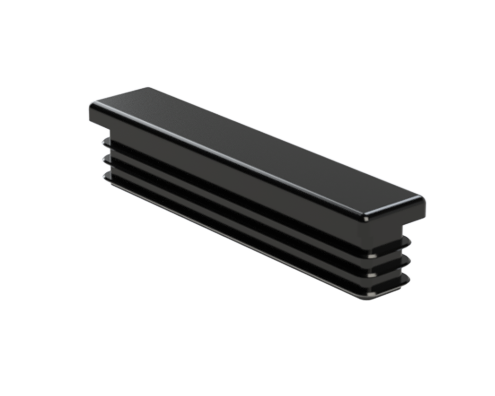 Krytka plastová 20 x 100 mm, černá