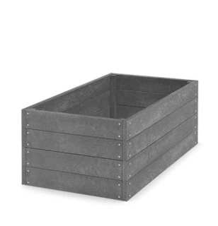 Vyvýšený záhon - pěstební kompostér 120 × 66 × 53 cm, šedá