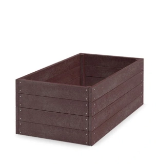 Vyvýšený záhon - pěstební kompostér 120 × 66 × 53 cm, hnědá