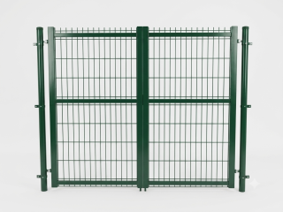 Dvoukřídlá brána 3D Panel - 180x360 Zelená