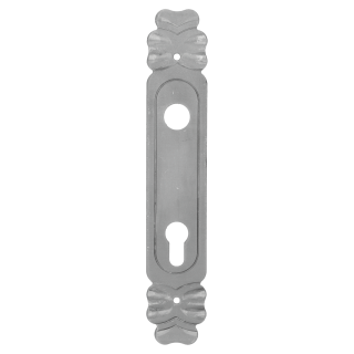 Štít s děrami 260x46x4mm, rozteč 90mm, otvor na kliku 20mm