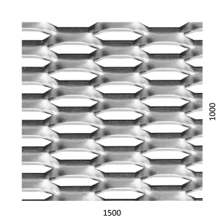 Tahokov Al, kosočtvercové oko, mostík: 5mm, 1500x1000x2mm