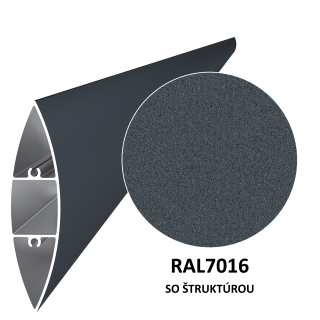 Profil na výplň 100x24,5mm, materiál EN AW-6060 T66, prírodný hliník bez povrchovej úpravy, cena za KUS