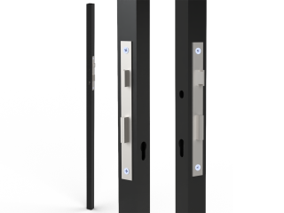 Profil 40x40x2mm H-1500mm se zámkem ZM90/40H, levý