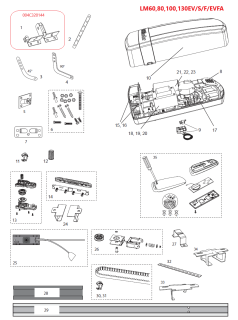 041A0328 motor 24 V se spojkou a šroubovkou