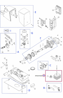SPEG070A00 kit transformátoru a diodového můstku DPONTE-B.2830