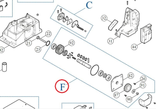SPAMG233A00 kit hřídele pro ROX600/ 1000
