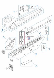 SPAMG217C00A - kit převodovky pro TOONA4024/ 5024/ 5024I/ 5024HS