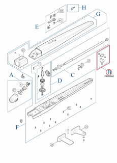 PRTO06D kit matice hřídele a vidlice pro TO7024