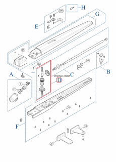 SPAMG217A00A kit převodovky pro TO7024/ BIG METRO