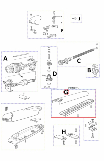 PRMB07FL kit krytů BMGWALAR02.45673 a BMGWALBR04.45673 pro WG5