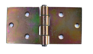Závěs pásový 102 x 50 mm, žlutý zinek