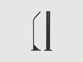 Venkovní LED osvětlení STIK S DOWN barva RAL 7016, H-404mm