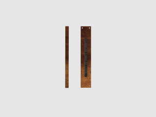 Venkovní LED osvětlení FLAT, barva CORTEN, H-240mm