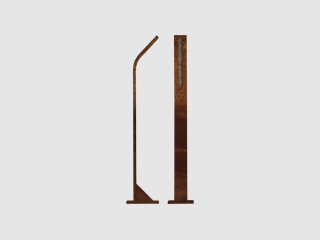 Venkovní LED osvětlení STIK M, barva CORTEN, H-750mm