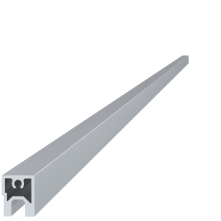 Profil na výplň 20x16mm, materiál EN AW-6060 T66, prírodný hliník bez povrchovej úpravy, cena za meter