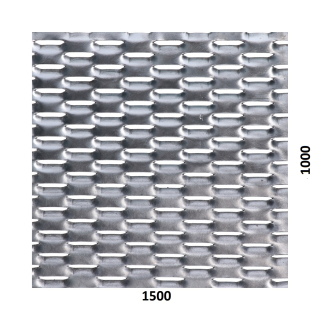 Tahokov Al, kosočtvercové oko, můstek: 8mm, 1500x1000x2mm