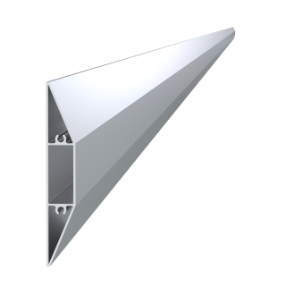 Profil na výplň 100x16mm, materiál EN AW-6060 T66, prírodný hliník bez povrchovej úpravy, cena za meter