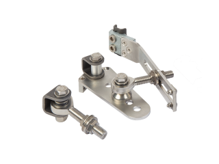 LOCINOX® EXCENTRO set Navařovacích pantů M16, otevíratelné 180° do svahu, nastavitelné 3D, pozink