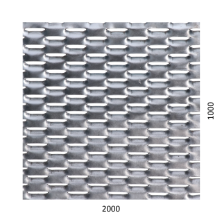 Tahokov Fe, oko: 47x18mm, můstek: 8mm (2000x1000x1,5mm), orientace oka: rozměr oka 47mm je rovnoběžný s rozměrem desky 2