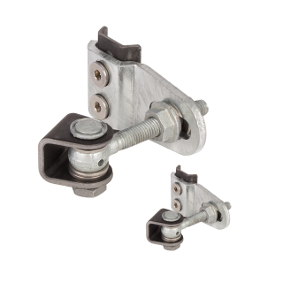 LOCINOX® GBMU4D12 Navařovací pant M12, otevíratelný 180°,  nastavitelný 3D, pozink