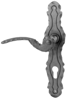 Štítek s klikou 260x57x3mm, rozteč 90mm, bez povrch. úpravy