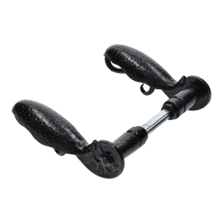 Klika 145x75mm, průměr osazení 18mm, černá, pár