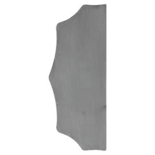 Štít 230x93x3mm bez otvorů, hladký, oboustranný (levý i pravý)