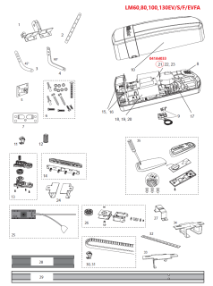 041A4033 motor 24V DC, LM60EV/F/S