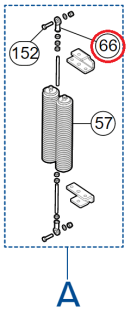PMCTSD14A.4630 koncovka tyče M144 - samice pro LBARR10 a M7BAR