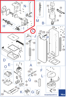SPAMG279A00 kit převodovky pro M5BAR