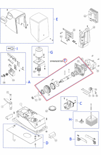 SPAMG00700 kit převodovky pro RS350/ 400, Road400