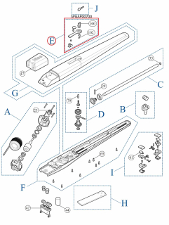 SPGAP00700 kit zajišťovacího mechanismu zámku TOONA