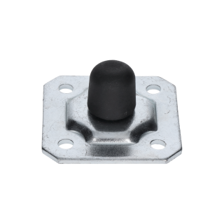 Nastavitelný doraz posuvných vrat, plotna 100x100mm, pozinkovaný