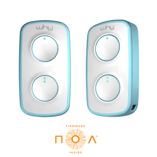 Vysílač LITE MINI NOA 2-kanál, 433 MHz, modro-bílý