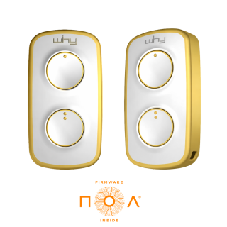 Vysílač LITE MINI NOA 2-kanál, 433 MHz, žluto-bílý